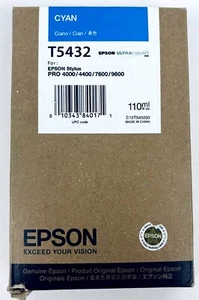 Tinta Original Epson Ultra Cromo T5432 Cian 110 ml Relleno Vol. para Epson Stylus 4000 - Imagen 1 de 3