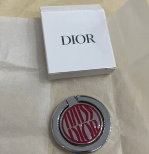 JAPAN Christian MISS Dior Novelty Smartphone Ring silver new w/box gift metal - Picture 1 of 2