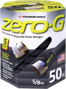 ZERO-G 4001-50 Gartenschlauch, 5/8 Zoll mal 50 Fuß, schwarz - Bild 1 von 7
