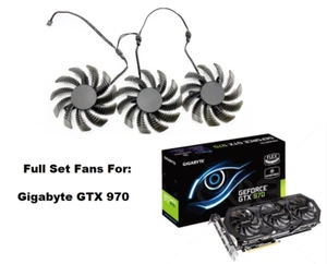 GPU Cooling Fan For Gigabyte GTX 970 GTX970 GV-N970WF3 GV-N970G1 PLD08010S12H - Picture 1 of 17