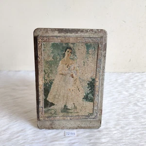 Vintage Beautiful Lady Graphics Metal Box Co Ltd Advertising Notepad Cover TI373 - Picture 1 of 11