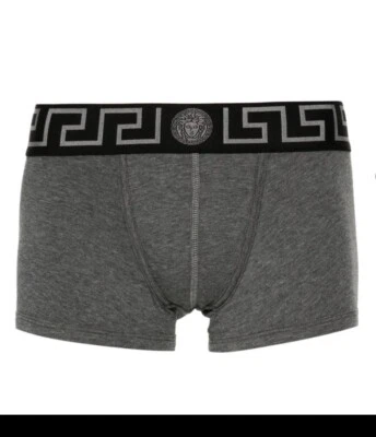 Versace Ropa Interior Boxer Baúl Gris Oscuro Talla Grande/6 Totalmente Nuevo AUTÉNTICO  Foto 1 de 4