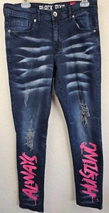 Black Pike Men’s Blue Jeans 32” x 32” “Always Hustling Slim Fit ! - Picture 1 of 6