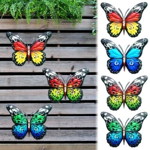 Home Decoration Iron Art Metal Butterfly Ornament Garden Craft Wall Hanging - Picture 1 of 14