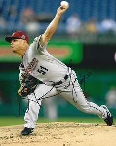 Wandy Rodriguez Autographed Signed 8x10 Photo - MLB Astros Pirates - w/COA - Picture 1 of 1