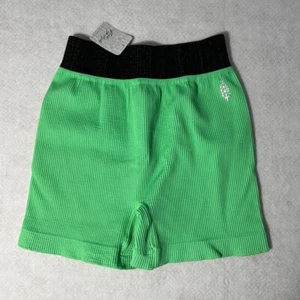 Free People Movement Damen Prajana Shorts M/L frisch geschnitten grün gerippt Biker neu mit Etikett - Bild 1 von 11