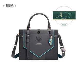 Bolso de Mano MiHoYo Oficial Genshin Impact Alhaitham PU Negro Bolso de Hombro Regalo - Imagen 1 de 9
