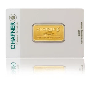 Goldbarren 10g C.Hafner 999.9er Gold in CoinCard - Bild 1 von 7