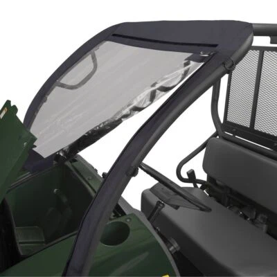Quadgear UTV Instant Windshield For Kawasaki KAF400B Mule 600 2006-2009 Black - Image 1 of 3
