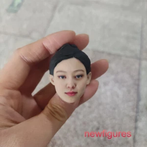 1/12 Jennie Kim Girl Head Sculpt Carved Fit 6" Female Action Figure Body Dolls - Picture 1 of 11