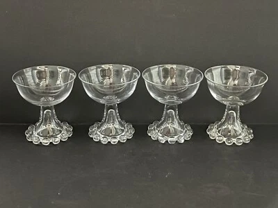 4 SERBETES DE CHAMPÁN PERFECTOS IMPERIAL CANDLEWICK 400-190 4 3/8" X 3 7/8" Foto 1 de 2