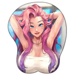 Seraphine League of Legends LOL 3D Titten echtes Mauspad ergonomische Handballenauflage - Bild 1 von 1