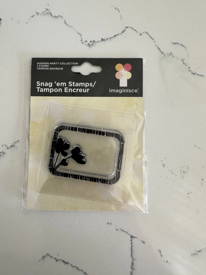 Imaginisce花园派对收藏Snag'em邮票“花框”剪贴簿 — 第 1/4 张图片