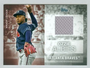 Camiseta Topps Serie 1 2020 Major League Materials Relic Ozzie Albies Braves - Imagen 1 de 1