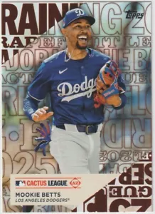 2025 TOPPS SERIES 1 MOOKIE BETTS OF DODGERS #TG-17 CACTUS LEAGUE SP - Picture 1 of 1