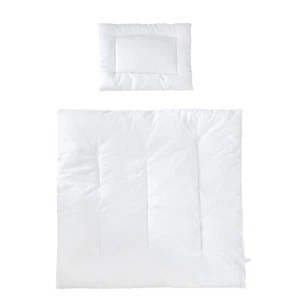 Roba Kindersteppbett ganzjähriges Wiegenset Decke 80x80cm Kissen 40x35cm - Afbeelding 1 van 5