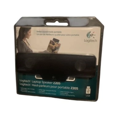 Logitech Laptop Lautsprecher Z205 für Windows und Mac NEU versiegelt tragbar Lichtclip - Bild 1 von 2