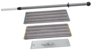 NEW Norwex Superior Mop System Black/Graphite Microfiber w Probiotic - FREE SHIP