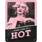 Nostalgic-Art Small Sign Marilyn - Some like it Hot 15x20cm