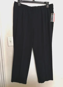 Kim Rogers Womens Pants 16 Short Navy Blue Caroline Fit Stretch Pull On Straight - Picture 1 of 5