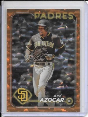 2024 Topps Series 2..JOSE AZOCAR (Padres)  #423 *ORANGE ICE*  #201/299 - Image 1 of 3