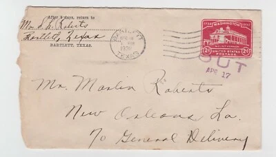 TurtlesTradingPost- Texas- Bartlett TX 1932 Cancel- New Orleans Receiving Cancel - Image 1 of 2