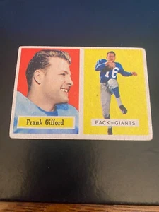 1957 TOPPS FOOTBALL #88 FRANK GIFFORD!! $1 SHIPPING!! - Picture 1 of 2