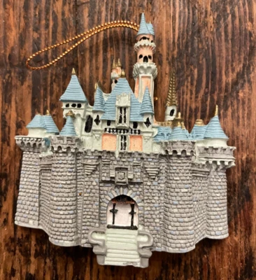 Vintage Disneyland Sleeping Beauty Castle Christmas Ornament Rare 1990s Disney - Image 1 of 4