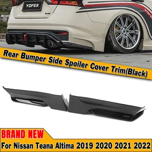 Car Rear Bumper Side Spoiler Cover Corner For Nissan Altima 2019-22 Black YOFER - Bild 1 von 11