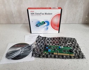 NEW RETRO VINTAGE Web Excel PCI 56K Data Fax Voice Internal Dial-Up Modem Card - Picture 1 of 8