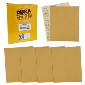 600 Grit - Full Size 9" x 11" Sheet Plain Backing Sandpaper - 10 Sanding Sheets - Picture 1 of 5