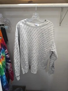 Champion Reverse Weave Crewneck Sweatshirt Men’s Size XXL Gray All Over Print - Picture 1 of 5