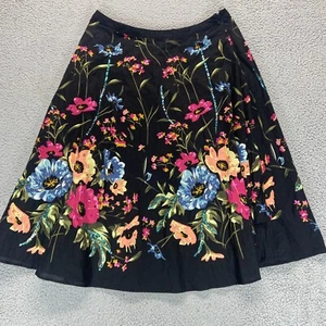 Willi Smith Womens Floral Skirt Lined Size Zip Size 12 Vibrant - Picture 1 of 11