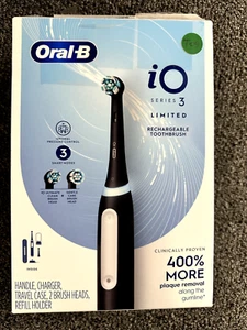 Oral-B iO Series 3 Rechargeable Electric Toothbrush - Matte Black - Picture 1 of 3