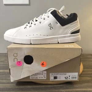 The Roger Advantage Herren Größe 12 Freizeit Sneaker Tennisschuhe Weiß Leder - Bild 1 von 9
