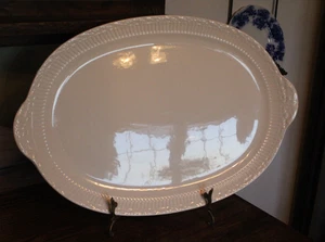Large Handled Mikasa Italian Countryside Oval Platter with Tag 19 1/2" by 13" - Picture 1 of 11
