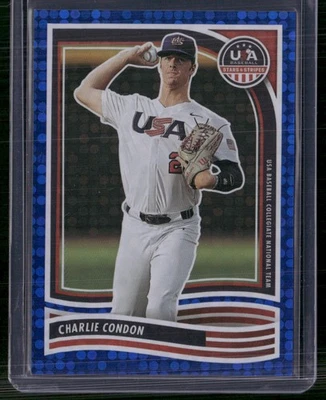 2024 Panini Stars & Stripes USA Baseball #13 Charlie Condon Blue #/149 - Image 1 of 2