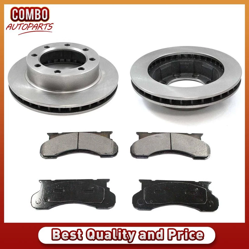 Juego de pastillas de freno de disco delanteras rotor de freno de disco para Ford F-250 1977-1994 Foto 1 de 4