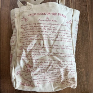 Little House on the Prairie Book Tote Bag Cotton Canvas Handmade Rare Rarität - Bild 1 von 9