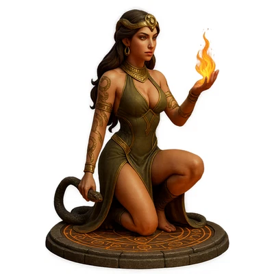 Dungeons & Dragons Personaje Jugable Mujer Humana Lyra - Hechicero, Mago Foto 1 de 4