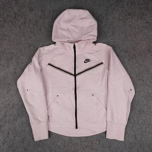 Nike Felpa con Cappuccio Donna XL Rosa Windrunner Full Zip Chevron Swoosh CZ2570-663 - Foto 1 di 11