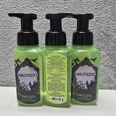 3 Bath & Body Works Disney Villains Maleficent Gentle & Clean Foaming Hand Soap - Image 1 of 4