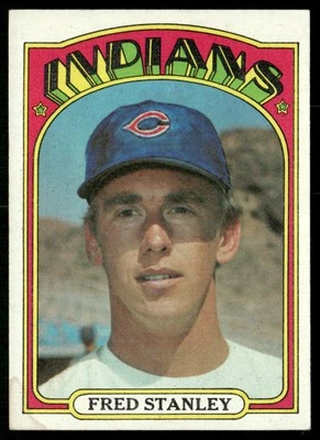 Fred Stanley 1972 Topps #59 RC Cleveland Indians VG Stain - Image 1 of 2