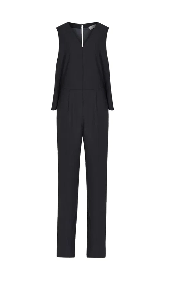 REISS Marty V Neck Jumpsuit Pantaloni Set Blu Navy Donna Tg XS /S - Imagen 1 de 4