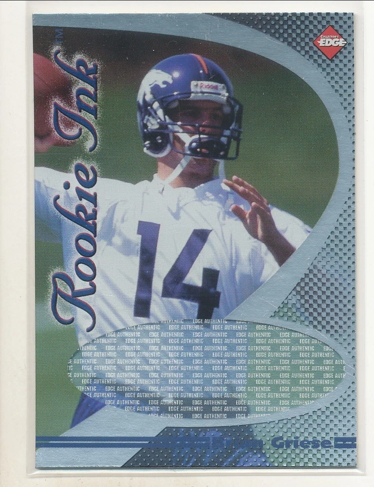 1998 Collectors Edge Brian Griese Rookie Ink Missing Auto - Image 1 of 1