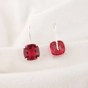 Wunderbarer rosa Turmalin Edelstein 925 Sterlingsilber Schmuck Ohrring 1" C740 - Bild 1 von 2