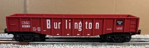Atlas O Industrial Rail~Burlington Gondola #83189~O Gauge~Lionel/MTH Compatible! - Picture 1 of 7