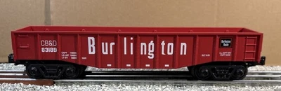 Atlas O Industrial Rail~Burlington Gondola #83189~O Gauge~Lionel/MTH Compatible! - Image 1 of 4