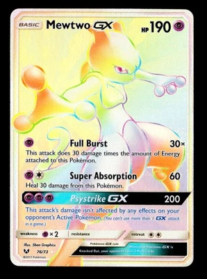 Mewtwo GX (Secret) Secret Rare Shining Legends 76/73 NM - Image 1 of 2