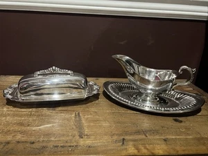 VINTAGE SILVER PLATE ITEMS - Picture 1 of 4